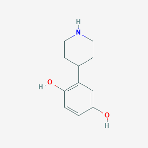 2-(piperidin-4-yl)benzene-1,4-diol