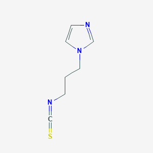 molecular formula C7H9N3S B8555713 3-(Imidazol-1-yl)propyl isothiocyanate 