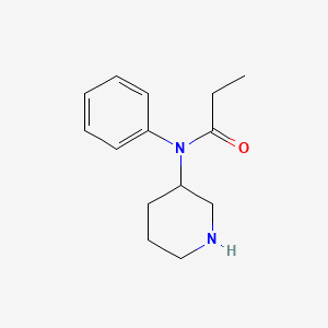 molecular formula C14H20N2O B8555733 N-phenyl-N-piperidin-3-yl-propionamide 