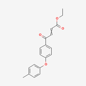 molecular formula C19H18O4 B8555779 Ethyl 4-[4-(4-methylphenoxy)phenyl]-4-oxobut-2-enoate CAS No. 88113-13-7