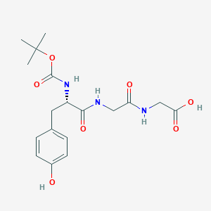 molecular formula C18H25N3O7 B8555820 N-(tert-Butoxycarbonyl)-L-tyrosylglycylglycine CAS No. 59481-76-4