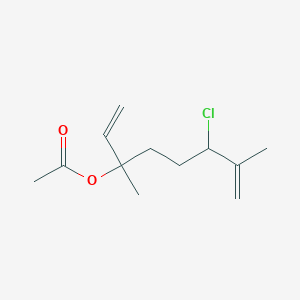 6-Chloro-7-methylene-3-methyl-1-octen-3-yl acetate