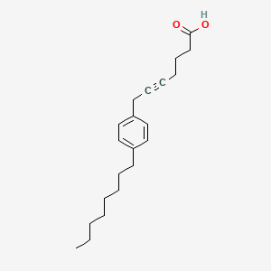 7-(4-Octylphenyl)hept-5-ynoic acid