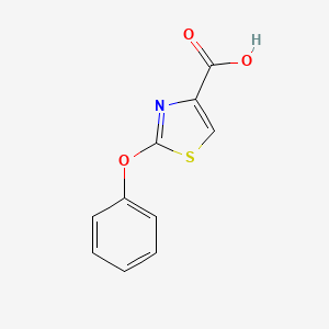 molecular formula C10H7NO3S B8555902 2-(Phenoxy)thiazole-4-carboxylic acid 