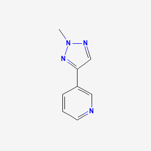 molecular formula C8H8N4 B8555924 2-Methyl-4-(3-pyridyl)-1,2,3-triazole CAS No. 120241-80-7
