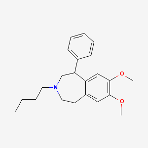 3-Butyl-7,8-dimethoxy-1-phenyl-2,3,4,5-tetrahydro-1H-3-benzazepine