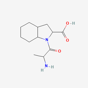 molecular formula C12H20N2O3 B8555969 Perindopril-N-desethylpentanoate 