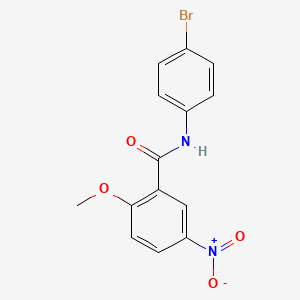 molecular formula C14H11BrN2O4 B8555985 N-(4-Bromophenyl)-2-methoxy-5-nitro-benzoic acid amide 