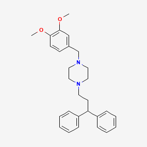 1-[(3,4-Dimethoxyphenyl)methyl]-4-(3,3-diphenylpropyl)piperazine