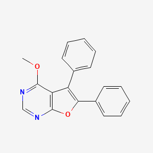 molecular formula C19H14N2O2 B8555992 4-Methoxy-5,6-diphenylfuro[2,3-d]pyrimidine 