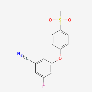 3-Fluoro-5-[4-(methanesulfonyl)phenoxy]benzonitrile