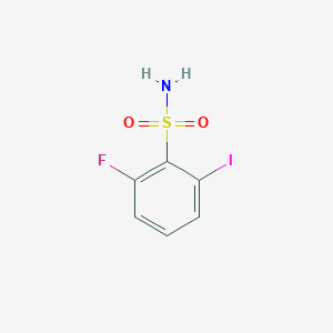 molecular formula C6H5FINO2S B8556128 2-Fluoro-6-iodobenzenesulfonamide 