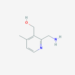 molecular formula C8H12N2O B8556163 (2-Aminomethyl-4-methyl-pyridin-3-yl)-methanol CAS No. 1064678-16-5