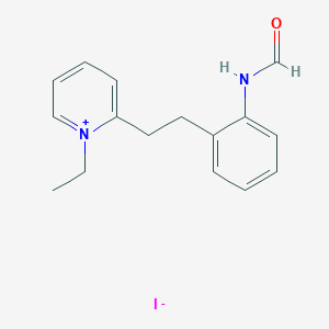 molecular formula C16H19IN2O B8556189 1-Ethyl-2-[2-(2-formamidophenyl)ethyl]pyridin-1-ium iodide CAS No. 58754-02-2