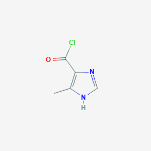 molecular formula C5H5ClN2O B8556221 5-methyl-1H-imidazole-4-carboxylic acid chloride 