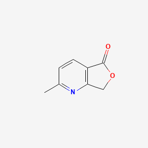 molecular formula C8H7NO2 B8556239 2-methyl-7H-furo[3,4-b]pyridin-5-one 