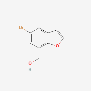 molecular formula C9H7BrO2 B8556251 (5-Bromobenzofuran-7-yl)methanol 