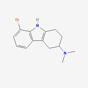 molecular formula C14H17BrN2 B8556262 8-Bromo-N,N-dimethyl-2,3,4,9-tetrahydro-1H-carbazol-3-amine CAS No. 60481-09-6