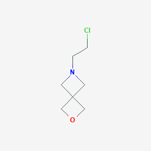 molecular formula C7H12ClNO B8556281 6-(2-Chloroethyl)-2-oxa-6-azaspiro[3.3]heptane 
