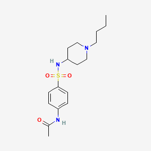 N-{4-[(1-Butylpiperidin-4-yl)sulfamoyl]phenyl}acetamide