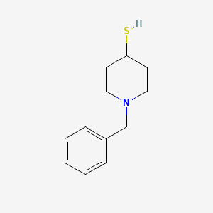 molecular formula C12H17NS B8556301 1-(Phenylmethyl)piperidine-4-thiol 
