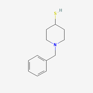 molecular formula C12H17NS B8556301 1-Benzylpiperidine-4-thiol 