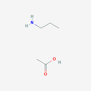 molecular formula C5H13NO2 B8556337 1-Propanamine, acetate CAS No. 51807-73-9
