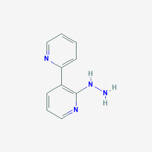 molecular formula C10H10N4 B8556360 2'-Hydrazino-2,3'-bipyridine 