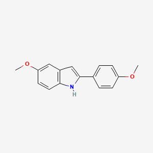 molecular formula C16H15NO2 B8556362 5-methoxy-2-(4-methoxyphenyl)-1H-indole 
