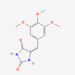molecular formula C13H14N2O5 B8556367 5-(3,4,5-Trimethoxy-benzylidene)-hydantoin 