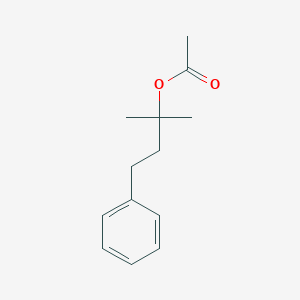 molecular formula C13H18O2 B085564 1,1-二甲基-3-苯基丙基乙酸酯 CAS No. 103-07-1