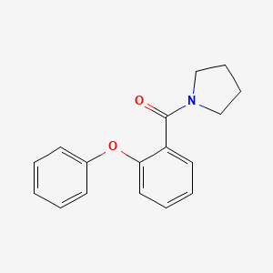 molecular formula C17H17NO2 B8556423 N-(2-phenoxybenzoyl)pyrrolidine 