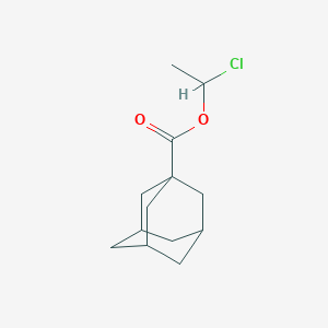 molecular formula C13H19ClO2 B8556490 1-Chloroethyl adamantane-1-carboxylate 