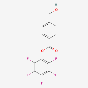 molecular formula C14H7F5O3 B8556542 Pentafluorophenyl 4-(hydroxymethyl)benzoate CAS No. 129605-97-6