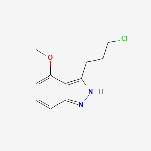 molecular formula C11H13ClN2O B8556581 3-(3-chloropropyl)-4-methoxy-2H-indazole 