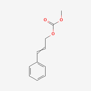 molecular formula C11H12O3 B8556588 Methyl 3-phenylprop-2-EN-1-YL carbonate CAS No. 87802-71-9