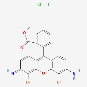 Xanthylium, 3,6-diamino-4,5-dibromo-9-(2-(methoxycarbonyl)phenyl)-, chloride