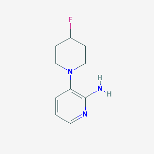 3-(4-Fluoropiperidin-1-yl)pyridin-2-amine