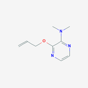 molecular formula C9H13N3O B8556840 N,N-Dimethyl-3-[(prop-2-en-1-yl)oxy]pyrazin-2-amine CAS No. 54126-46-4