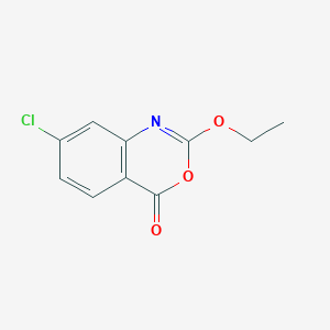 molecular formula C10H8ClNO3 B8556856 7-chloro-2-ethoxy-4H-3,1-benzoxazin-4-one 