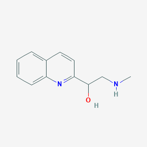 molecular formula C12H14N2O B8556924 Rac-2-(methylamino)-1-quinolin-2-ylethanol 