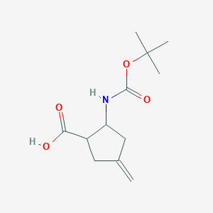 (1RS,2RS)-2-tert-Butoxycarbonylamino-4-methylene-cyclopentanecarboxylic acid