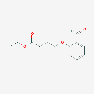molecular formula C13H16O4 B8556931 Ethyl 4-(2-formylphenoxy)butyrate CAS No. 40359-46-4