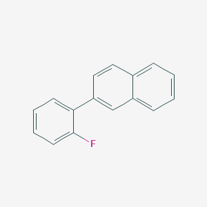 molecular formula C16H11F B8556945 2-(2-Fluorophenyl)naphthalene 
