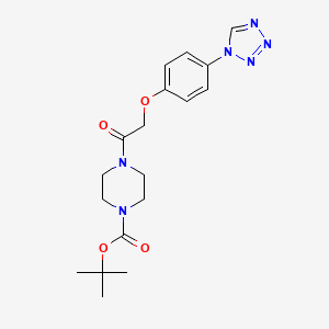 tert-butyl-4-(2-(4-(1H-tetrazol-1-yl)phenoxy)acetyl)piperazine-1-carboxylate