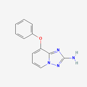 molecular formula C12H10N4O B8557051 8-Phenoxy-[1,2,4]triazolo[1,5-a]pyridin-2-amine 