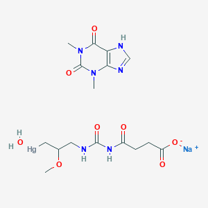molecular formula C16H24HgN6NaO8 B085571 汞美露钠 CAS No. 129-99-7