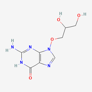 molecular formula C8H11N5O4 B8557127 2-amino-9-(2,3-dihydroxypropoxy)-1H-purin-6-one 