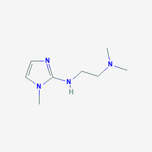 molecular formula C8H16N4 B8557168 N,N-Dimethyl-N'-(1-methyl-2-imidazolyl)-1,2-ethane-diamine 