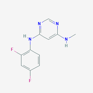 N4-(2,4-difluorophenyl)-N6-methylpyrimidine-4,6-diamine